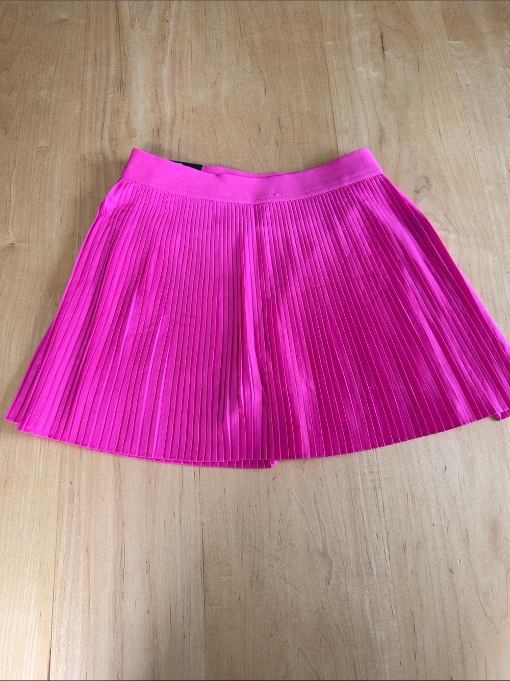 NWT GAP Bright Pink Pleated Skater Mini Skirt